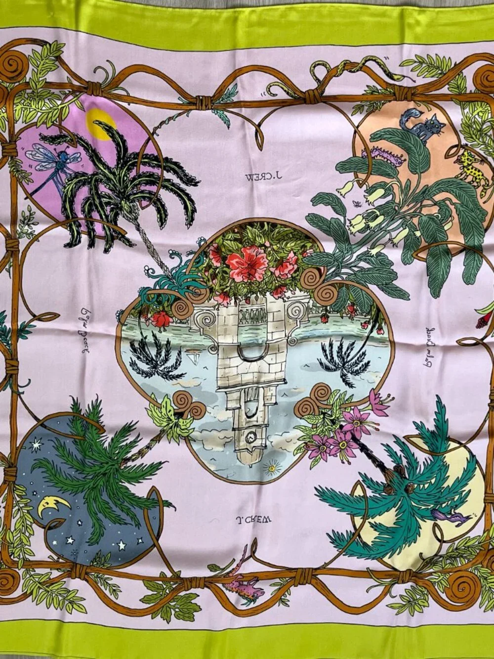 J. Crew Limited Edition Palm Beach Silk Scarf NWT